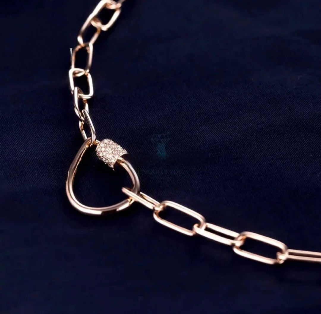 Rose Gold Classic Lab Diamond Necklace - Uniquely You Online