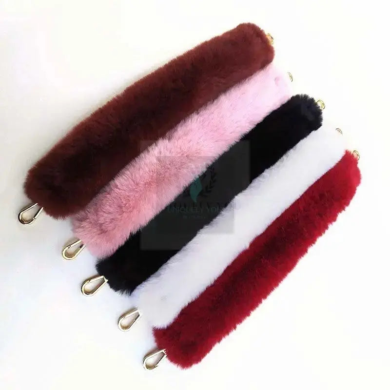 Short Faux Fur Bag Strap - Uniquely You Online