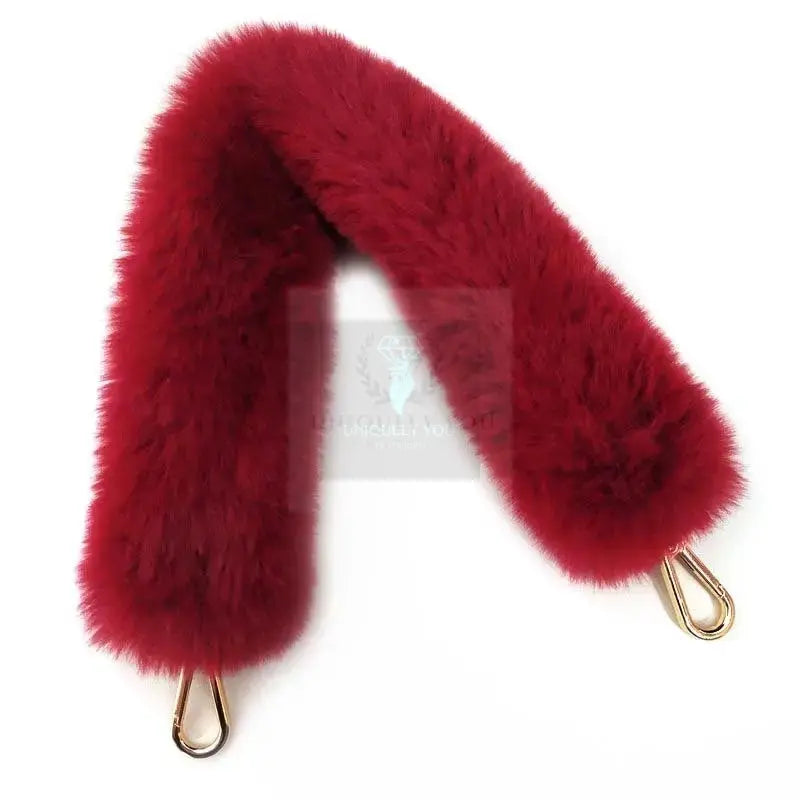 Short Faux Fur Bag Strap - Uniquely You Online