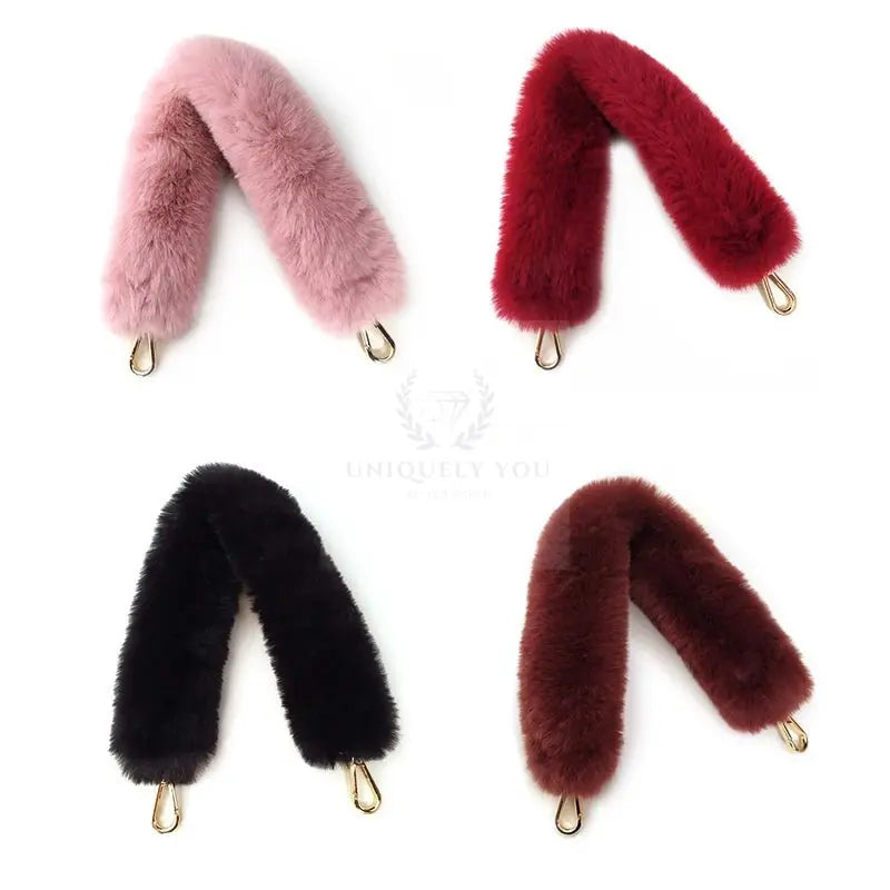 Short Faux Fur Bag Strap - Uniquely You Online