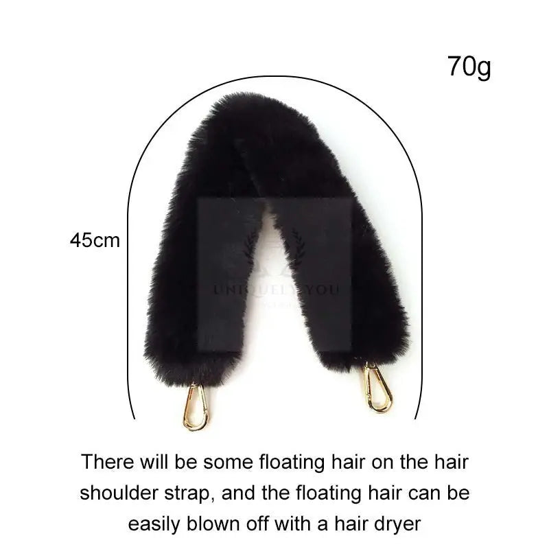 Short Faux Fur Bag Strap - Uniquely You Online