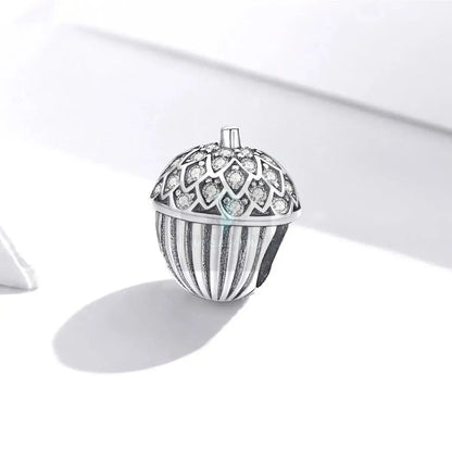 Silver Acorn Charm - Uniquely You Online