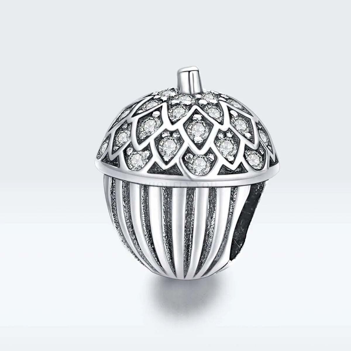 Silver Acorn Charm - Uniquely You Online