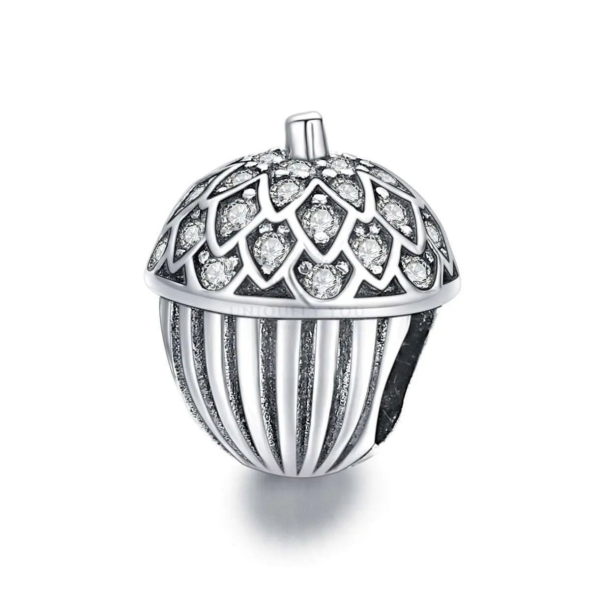 Silver Acorn Charm - Uniquely You Online