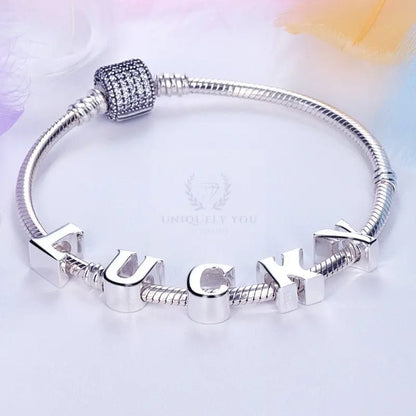 Silver Alphabet Letter Charms - Uniquely You Online