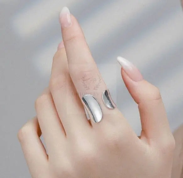 Silver Minimalist Irregular Ring - Uniquely You Online