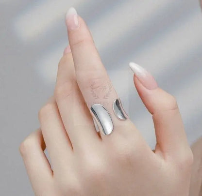 Silver Minimalist Irregular Ring - Uniquely You Online