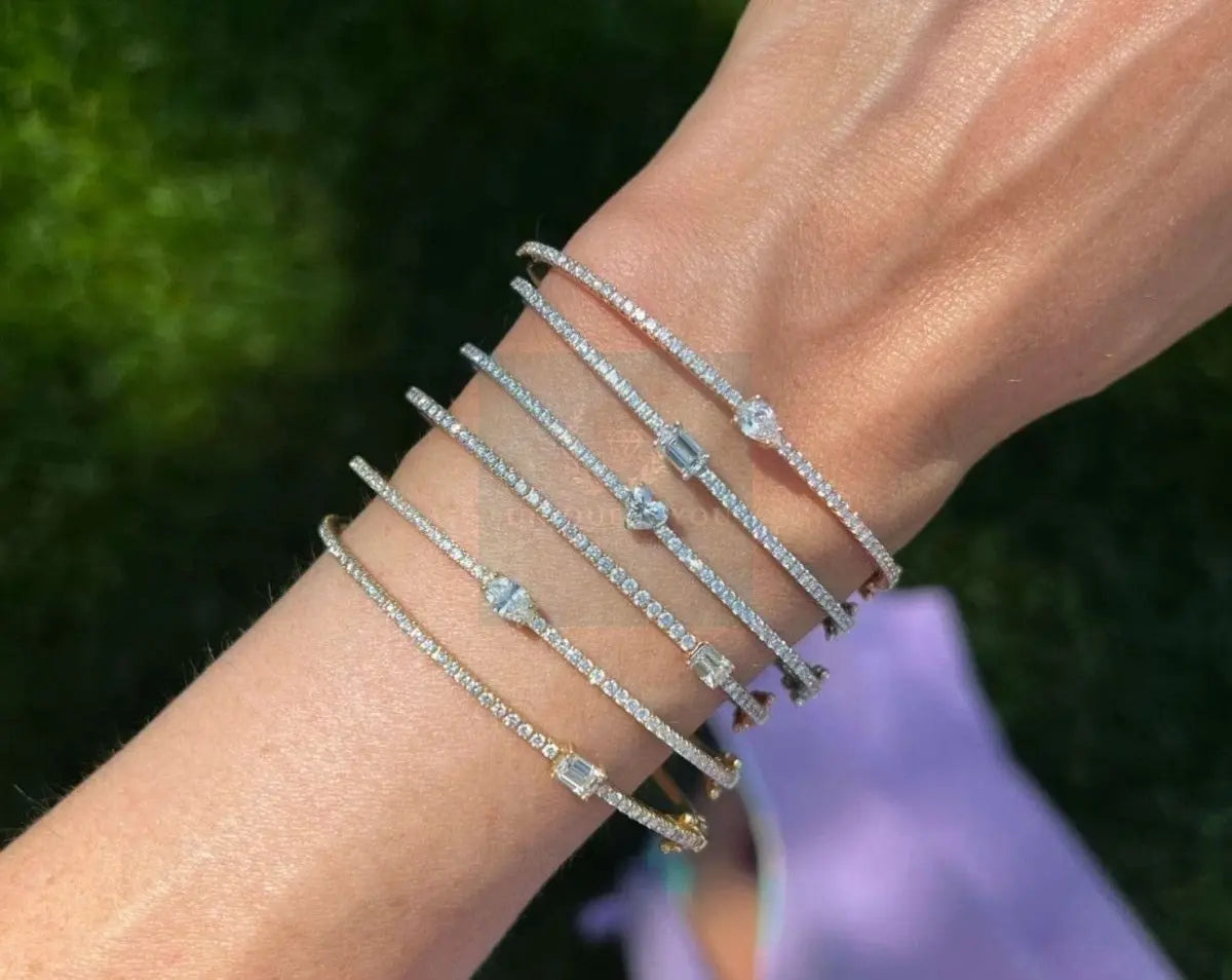 Simple Micro Pave Bracelets (variety) - Uniquely You Online