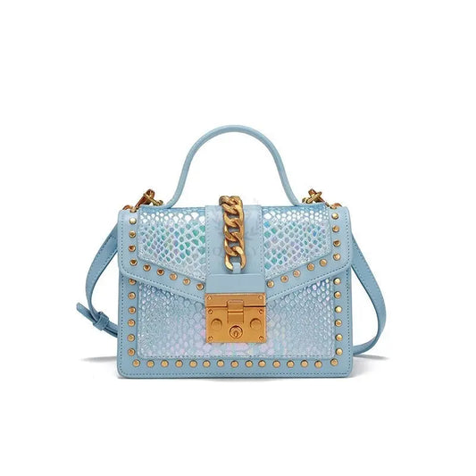 Sky Blue Iridescent Bag - Uniquely You Online