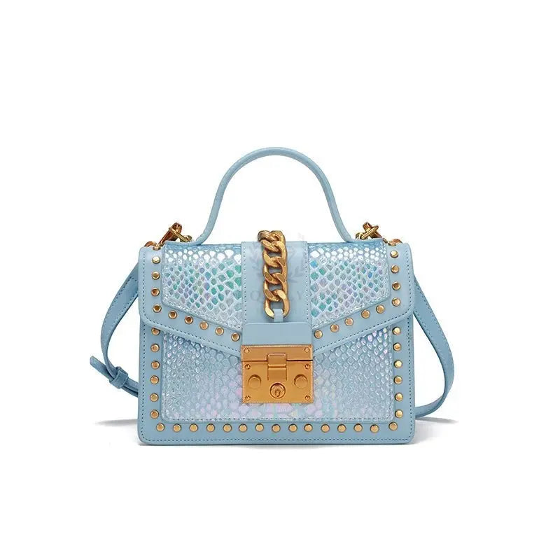 Sky Blue Iridescent Bag - Uniquely You Online