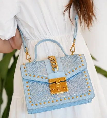 Sky Blue Iridescent Bag - Uniquely You Online