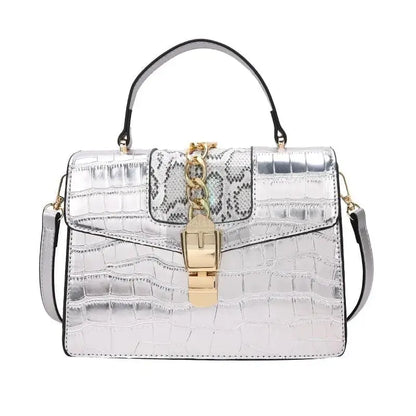 Snake Print Vegan Leather Handbag - Uniquely You Online