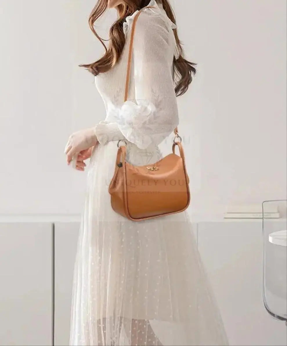 Soft Leather Pebble Handbag  Uniquely You Online