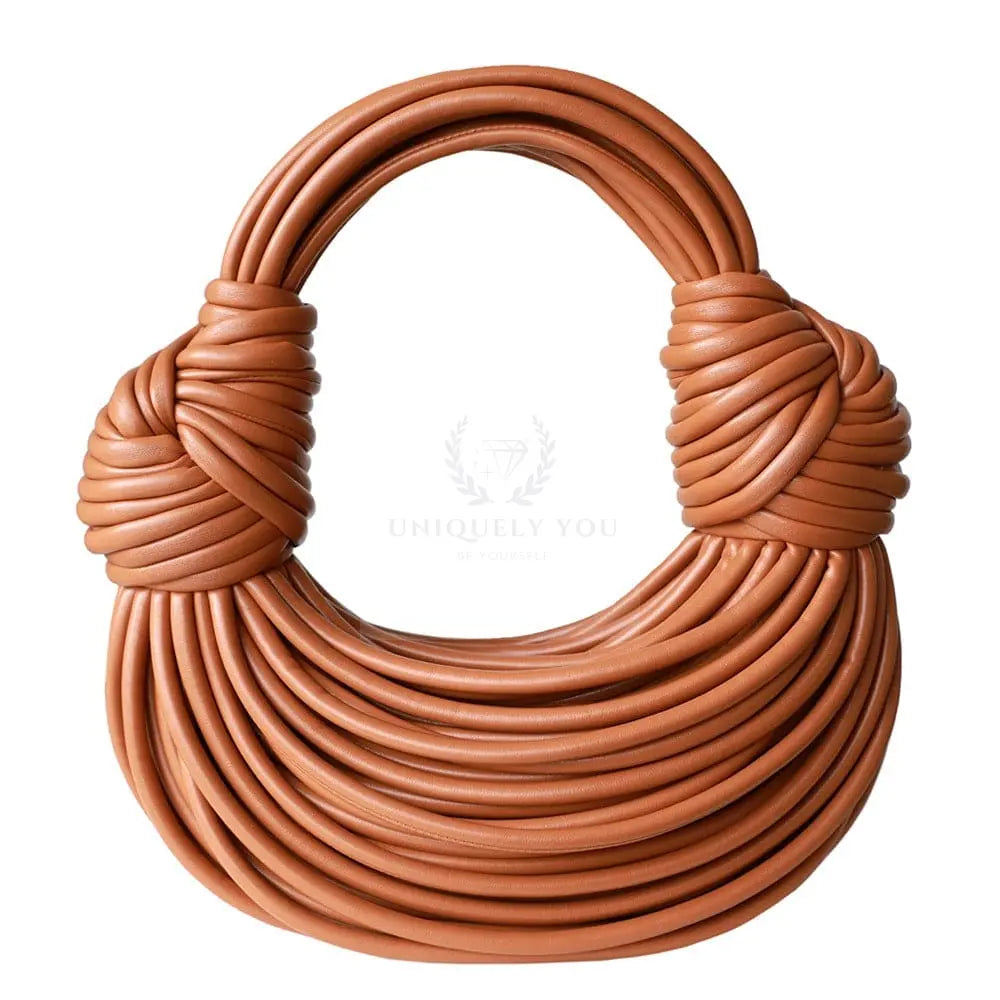 Soft Leather Rope Clutch - Uniquely You Online