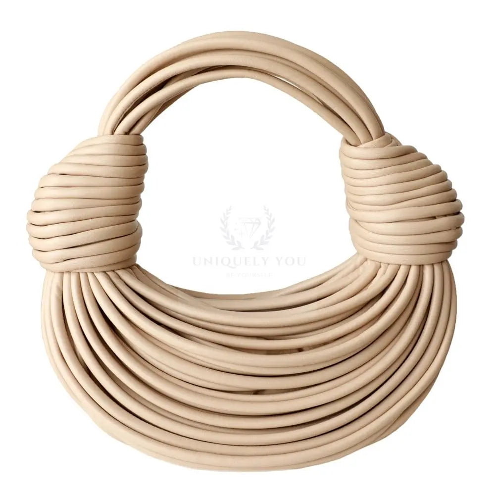 Soft Leather Rope Clutch - Uniquely You Online