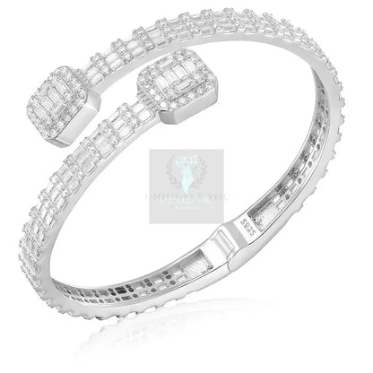 Square Baguette Moissanite Bracelet - Uniquely You Online