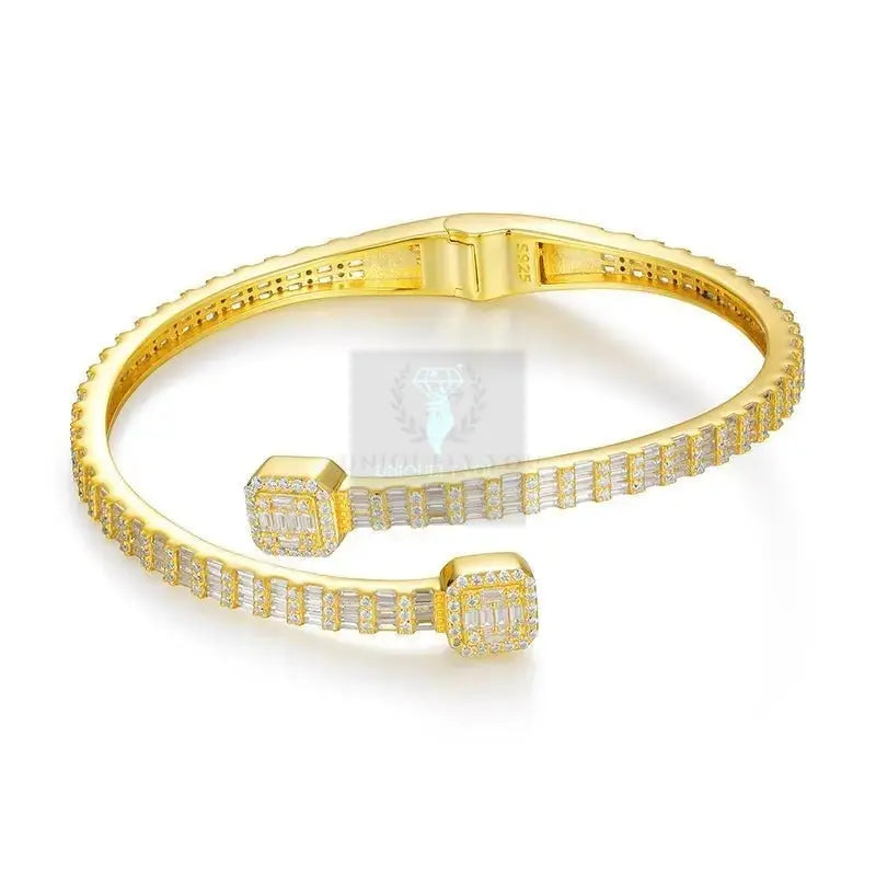 Square Baguette Moissanite Bracelet - Uniquely You Online