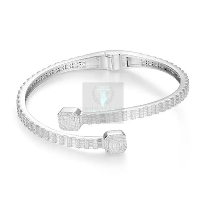 Square Baguette Moissanite Bracelet - Uniquely You Online