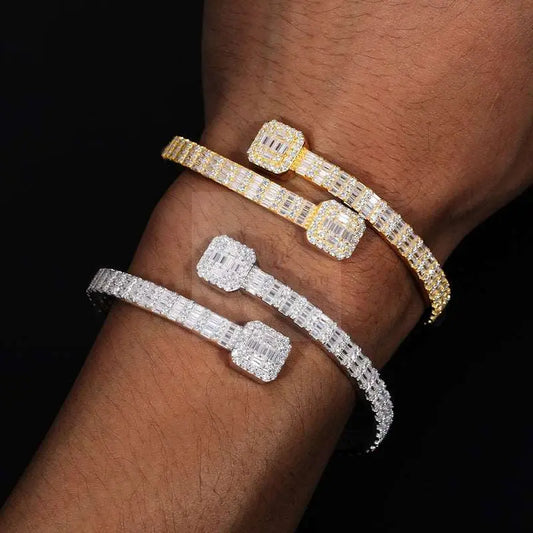 Square Baguette Moissanite Bracelet - Uniquely You Online