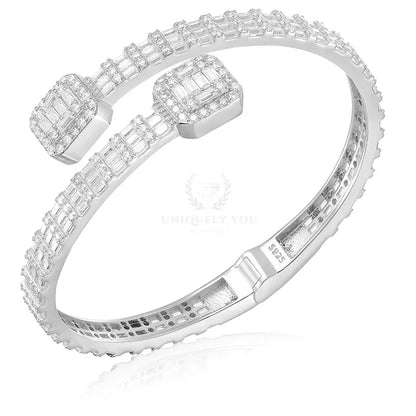 Square Baguette Moissanite Bracelet