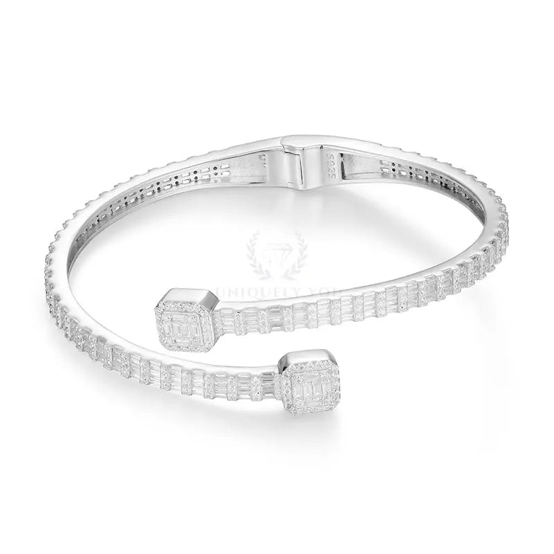 Square Baguette Moissanite Bracelet