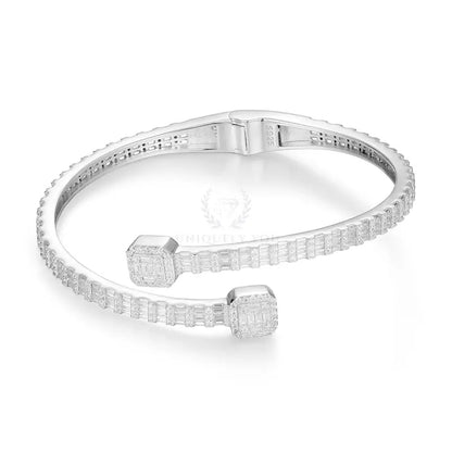 Square Baguette Moissanite Bracelet