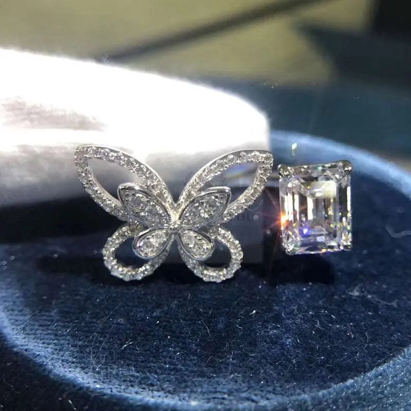 Square Butterfly Ring