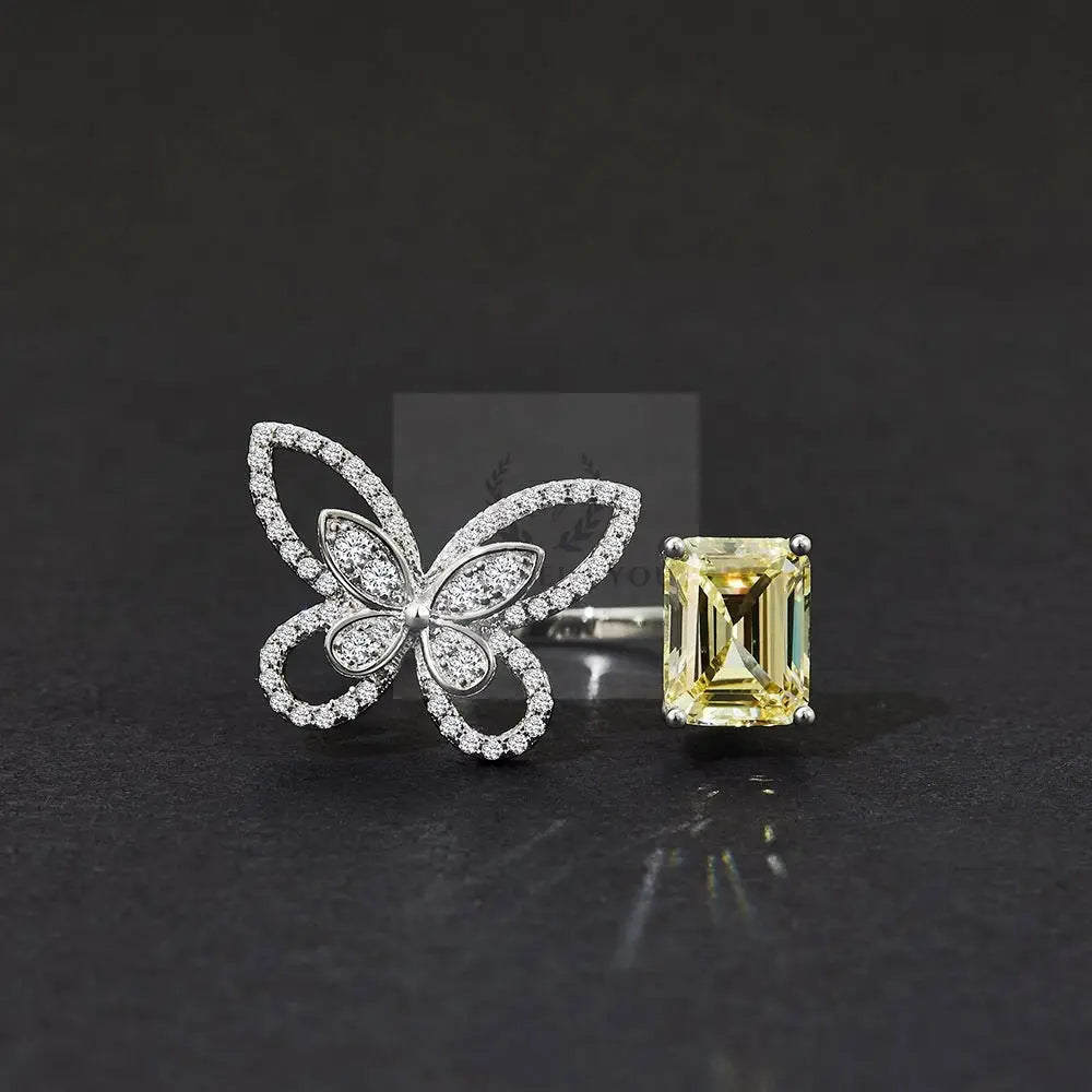 Square Butterfly Ring