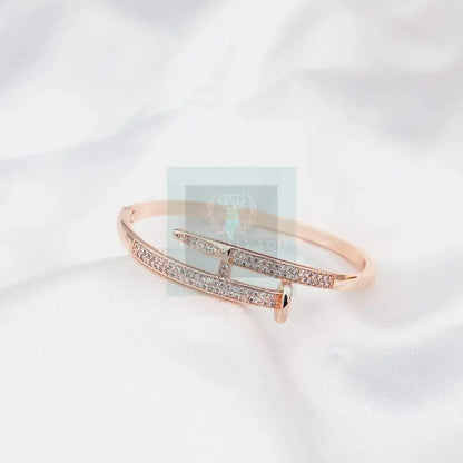 Stainless Steel Nail Bangle - Uniquely You Online