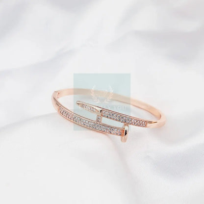 Stainless Steel Nail Bangle - Uniquely You Online