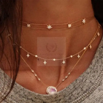 Star Drop Charm Necklace - Uniquely You Online