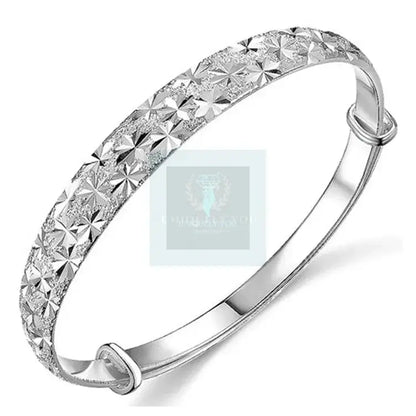 Star Textured Silver Bracelet - Uniquely You Online