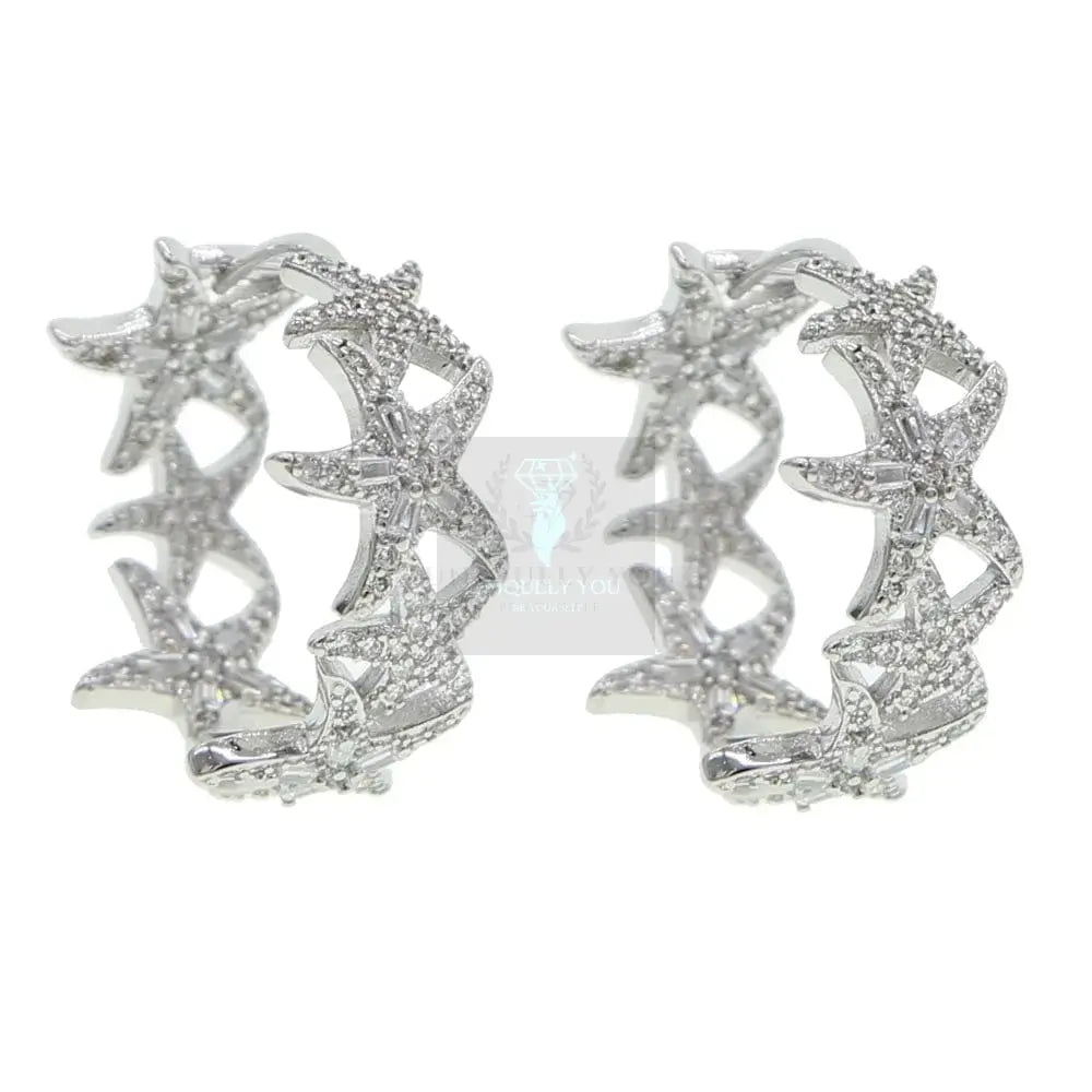 Starfish Hoop Earrings - Uniquely You Online