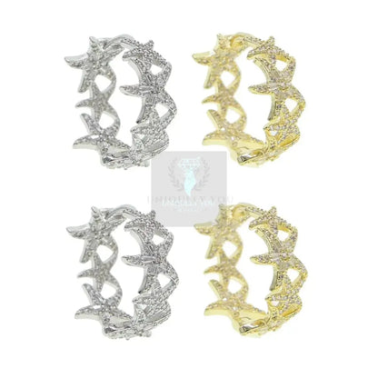 Starfish Hoop Earrings - Uniquely You Online