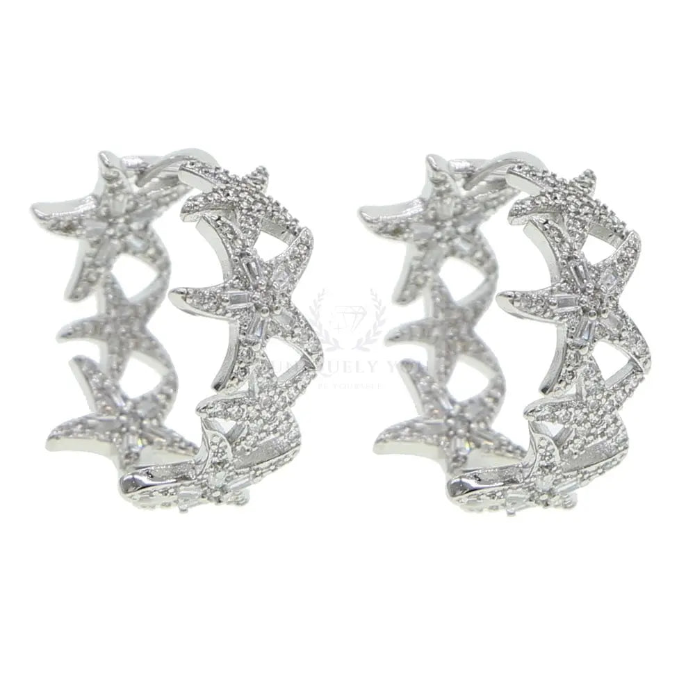 Starfish Hoop Earrings - Uniquely You Online