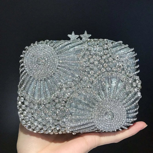 Pochettes en cristal étoiles et fleurs