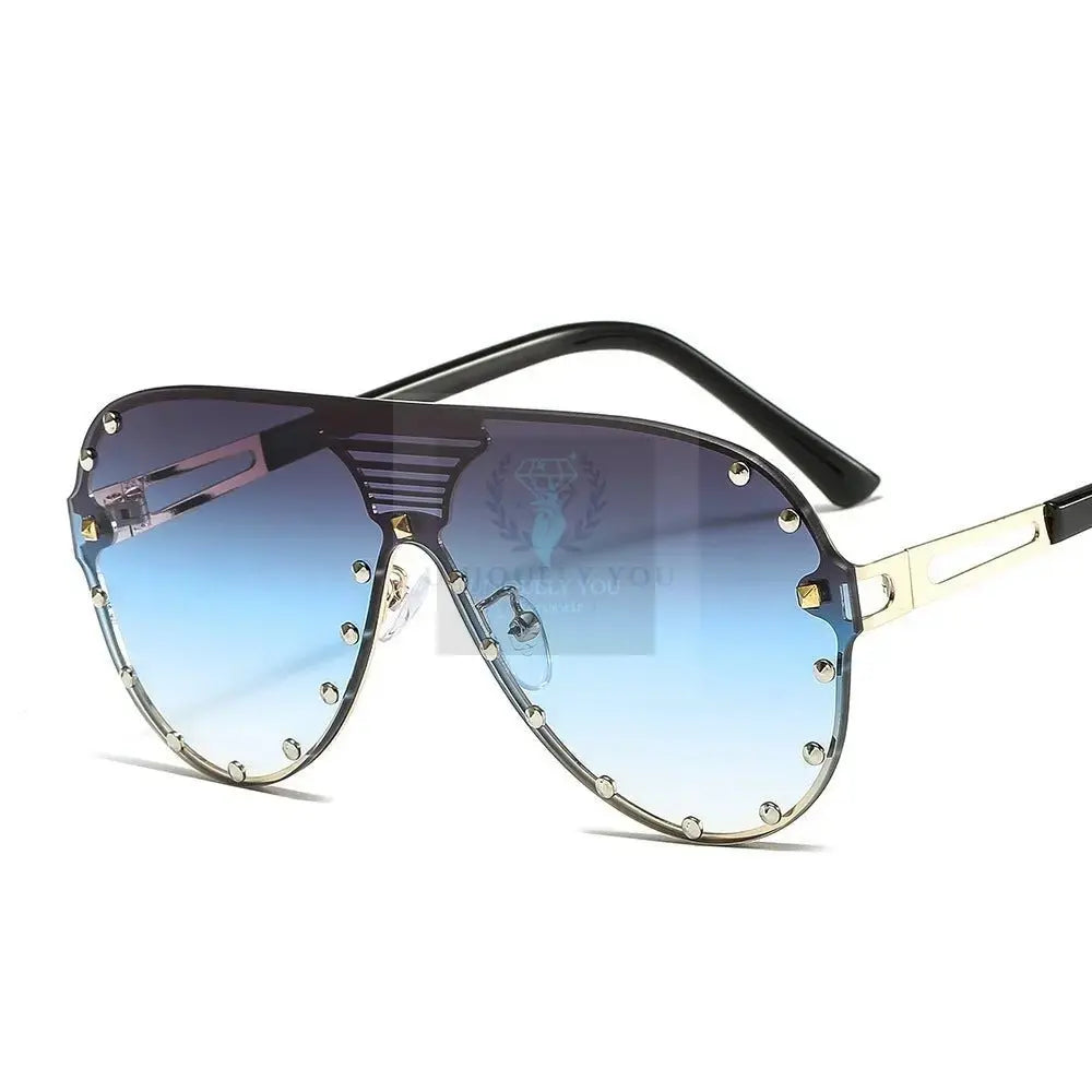 Studded Aviator Sunglasses - Uniquely You Online