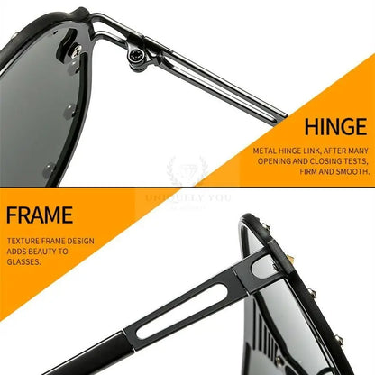 Studded Aviator Sunglasses - Uniquely You Online