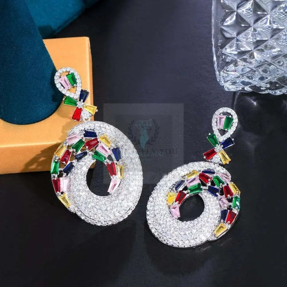 Swirl Colorful Earrings - Uniquely You Online