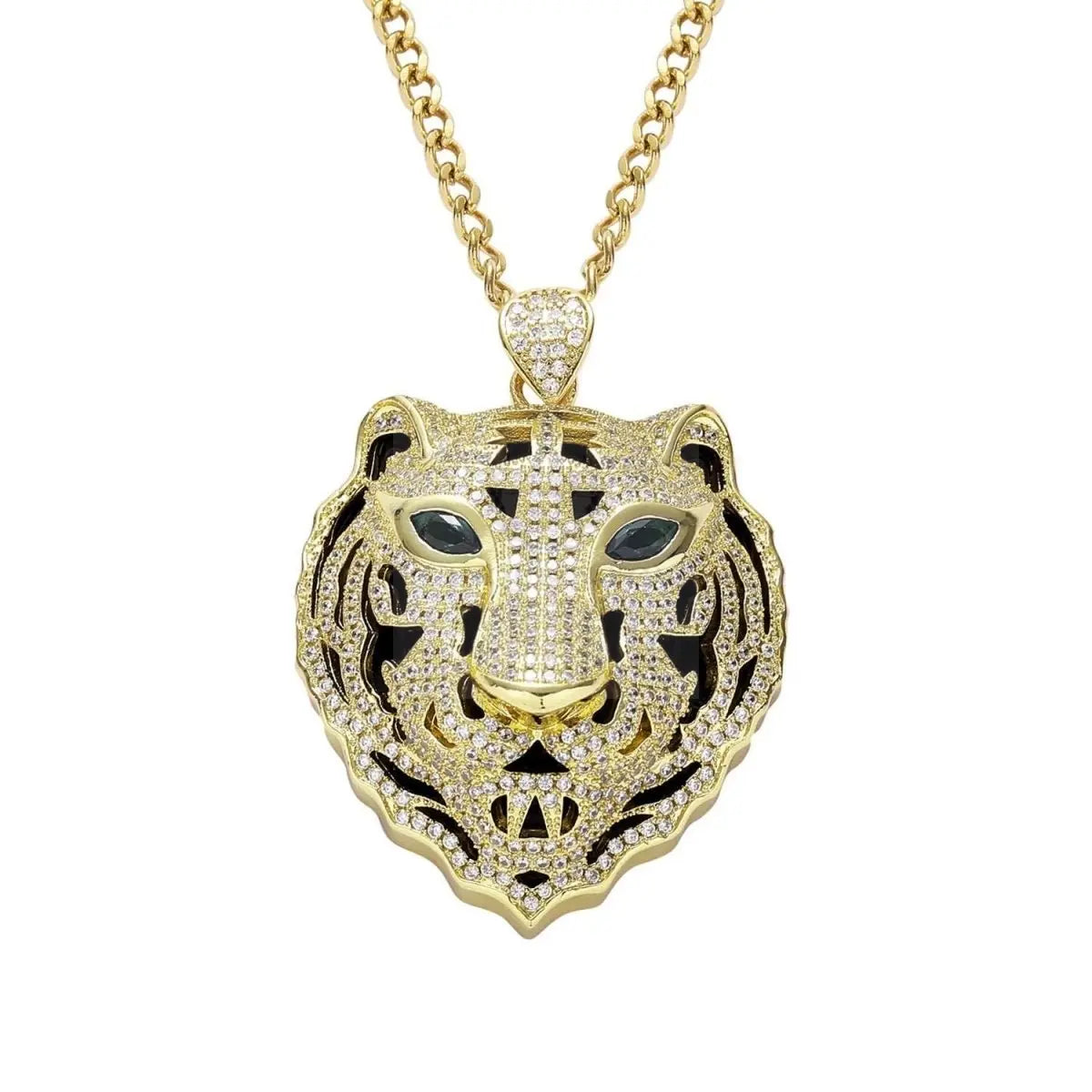 Tiger Pendant and Necklace