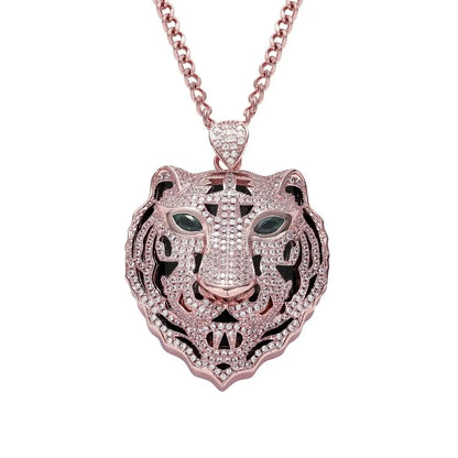 Tiger Pendant and Necklace