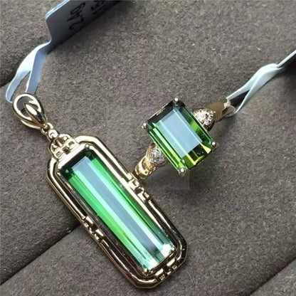 Tourmaline Ring and Pendant