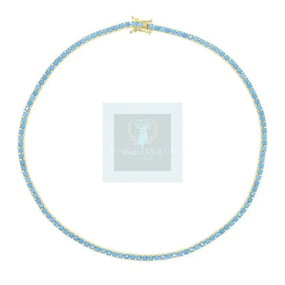 Turquoise Tennis Necklace and Bracelet - Uniquely You Online