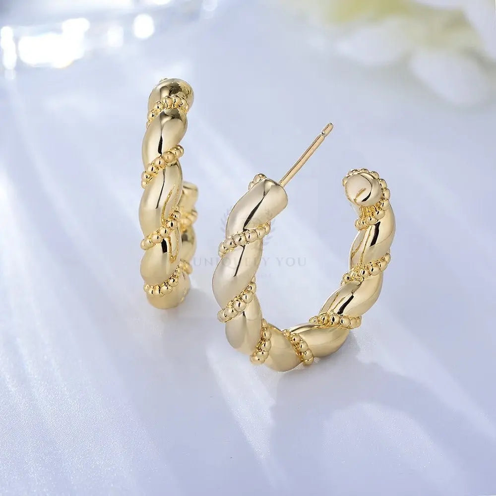 Twisted Bead Earrings