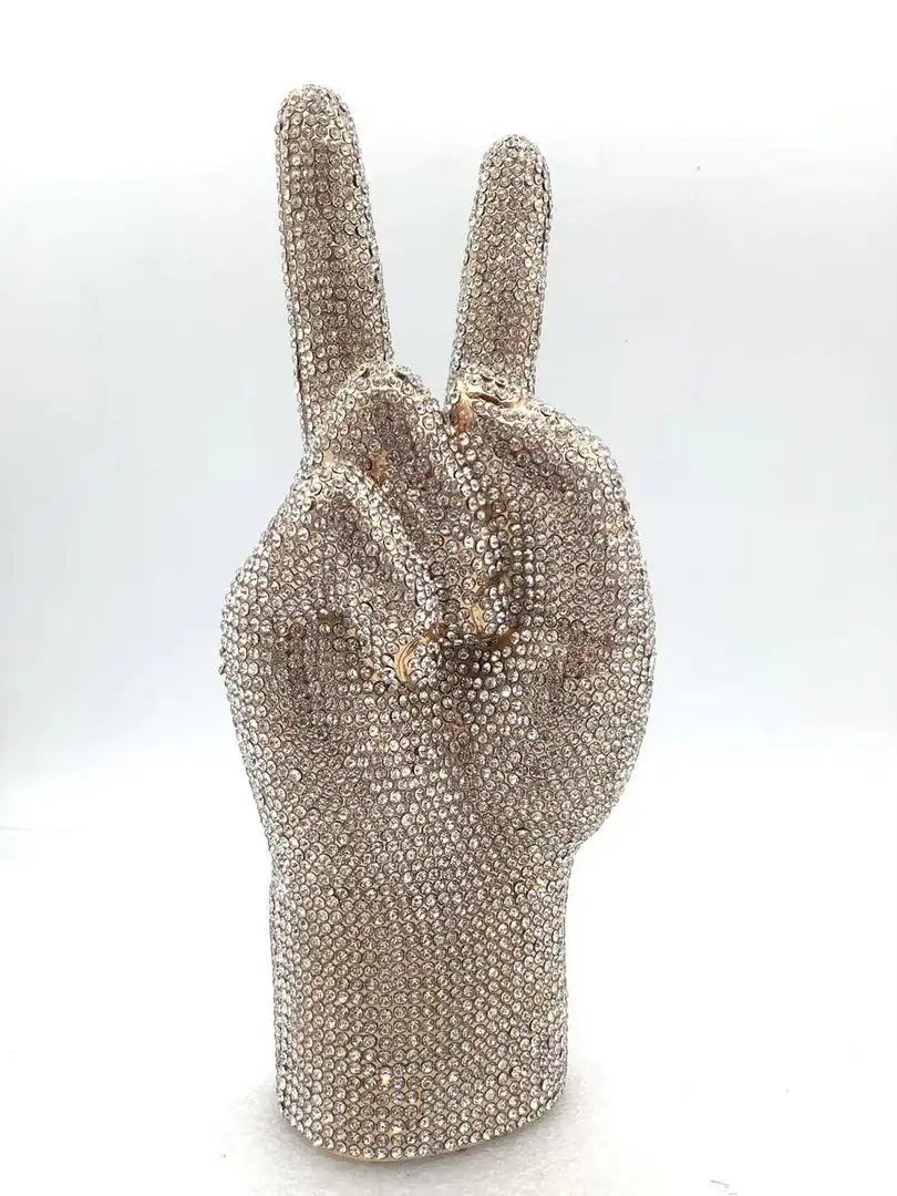 Crystal Peace Hand Novelty Bag