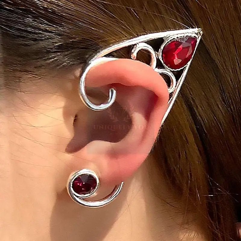 Vintage Ruby Elf Ear Cuff - Uniquely You Online