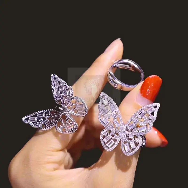 White Butterfly Ring/Pendant - Uniquely You Online