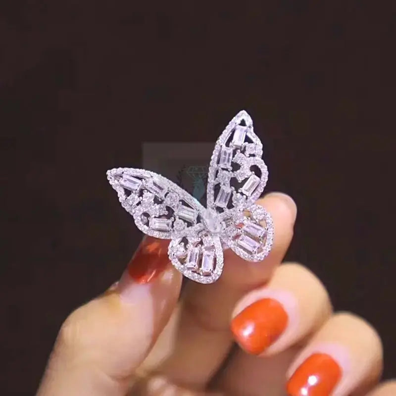 White Butterfly Ring/Pendant - Uniquely You Online