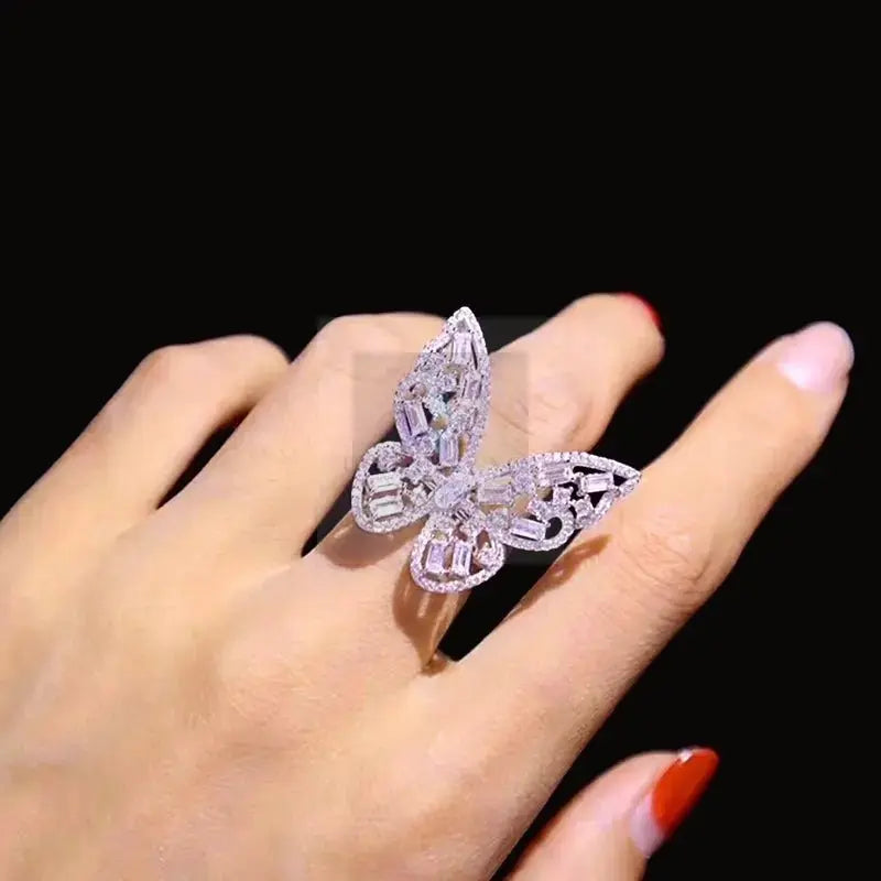 White Butterfly Ring/Pendant - Uniquely You Online