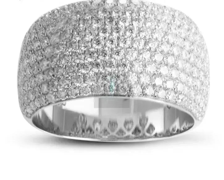 Wide Band Moissanite Diamond Ring - Uniquely You Online